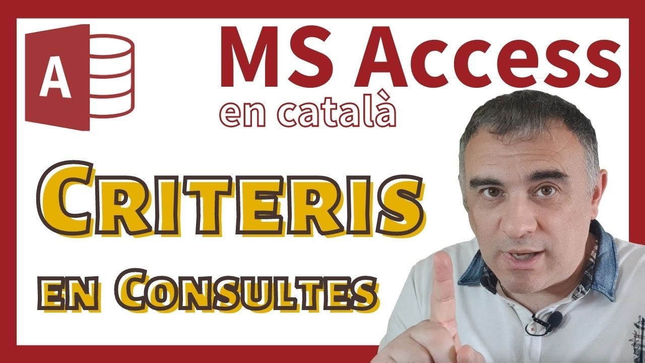 Access en català 10 Com posar Criteris en les Consultes de Selecció by LuisProfe de LuisProfe