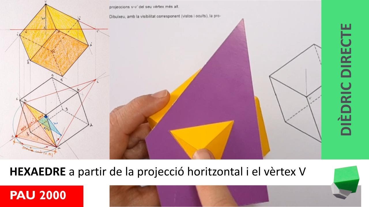 Saps construir un 🎲 CUB❓ només amb la projecció horitzontal? Triedre trirectangle selectivitat 2000 de EtitheCat