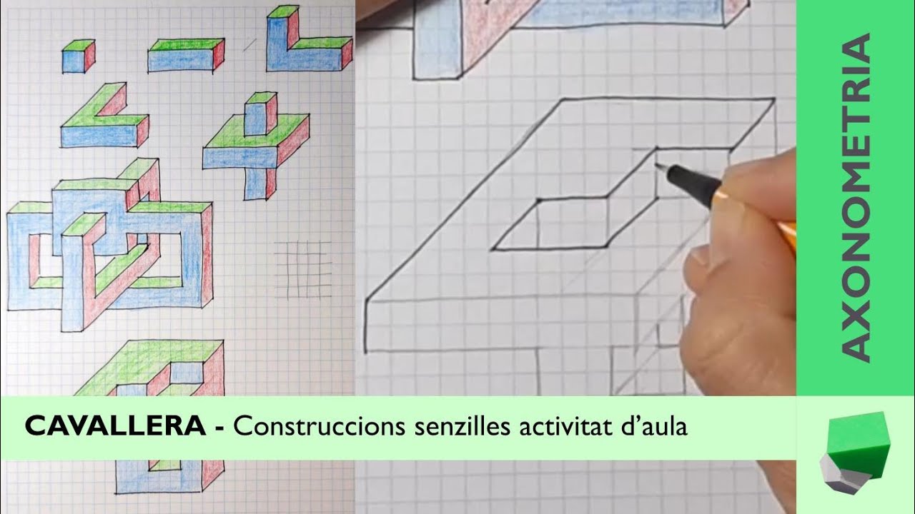 Omplim de volums les parets de l'institut... Perspectiva cavallera de Josep Dibuix Tècnic IDC