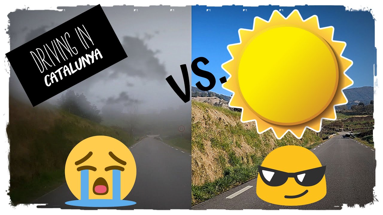 La mateixa carretera: boira o sol?/ The same road, frog or sun? de Driving in Catalunya