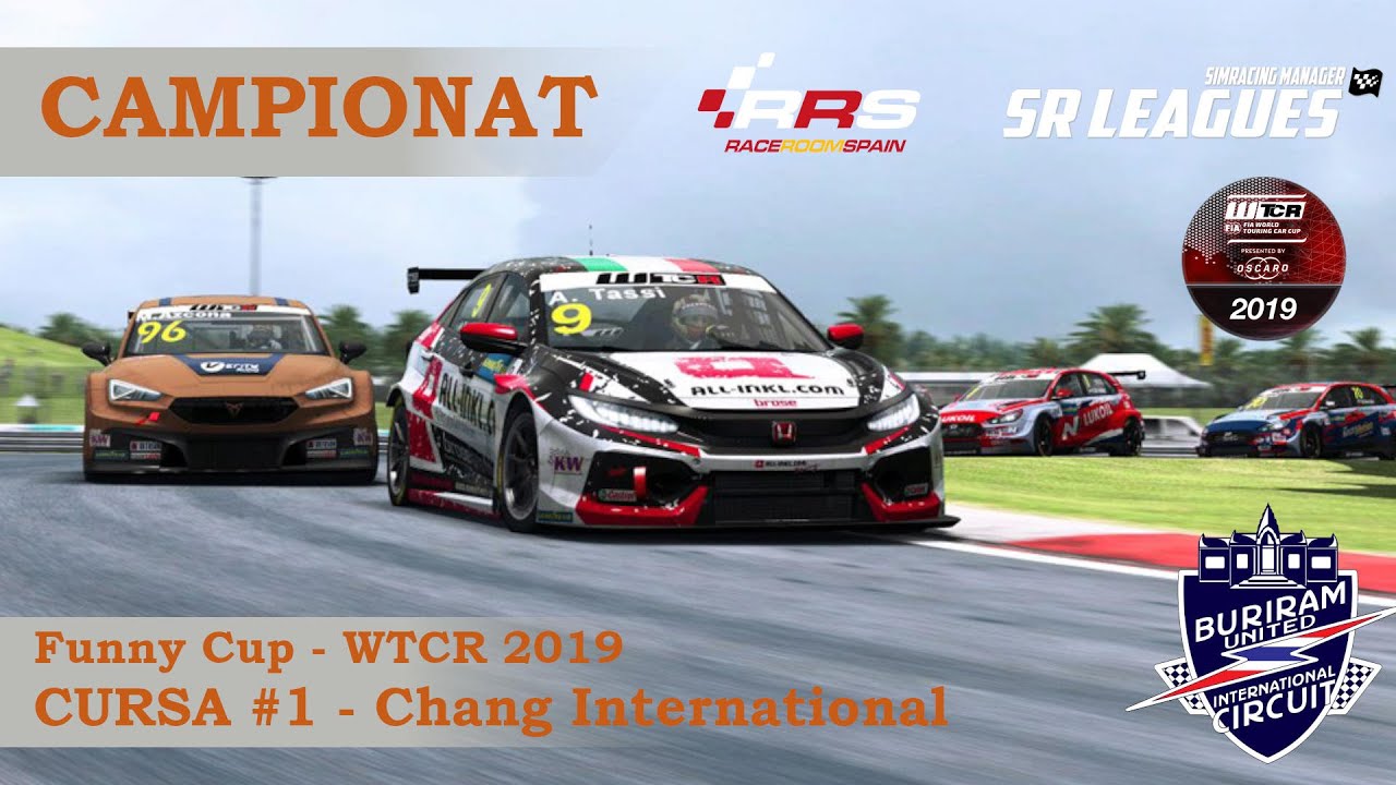 🏆 Cursa #1 Funny CUP WTCR - RACEROOM - Circuit Chang International BURIRAM de A tot Drap Simulador