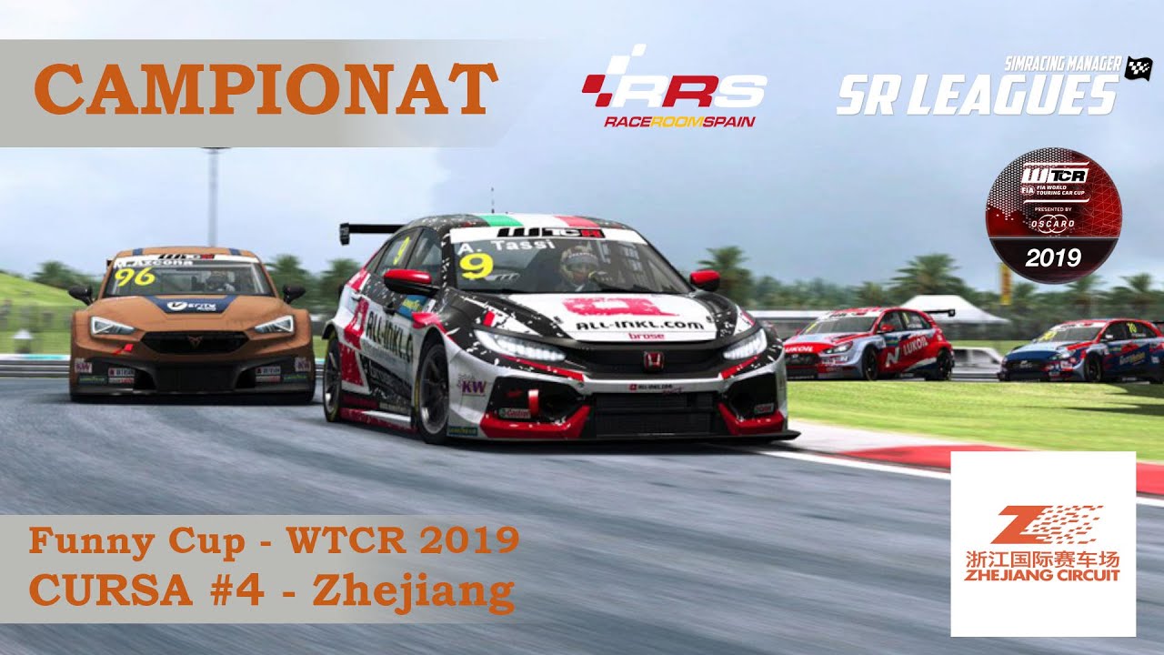 🏆 Cursa #4 Funny CUP WTCR - RACEROOM - Circuit Zhejiang de A tot Drap Simulador