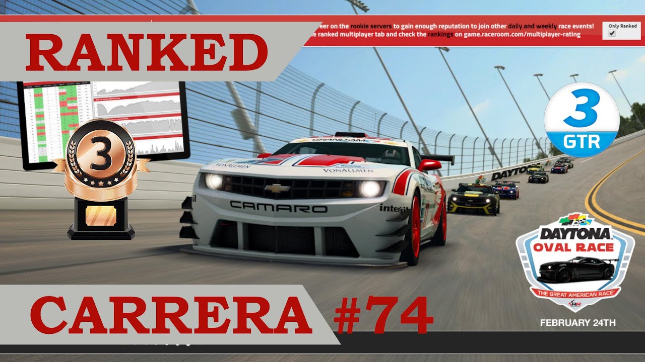 📈 RaceRoom - Ranked Cursa #74 - Daytona Oval - Chevrolete Camaro GT3 de A tot Drap Simulador