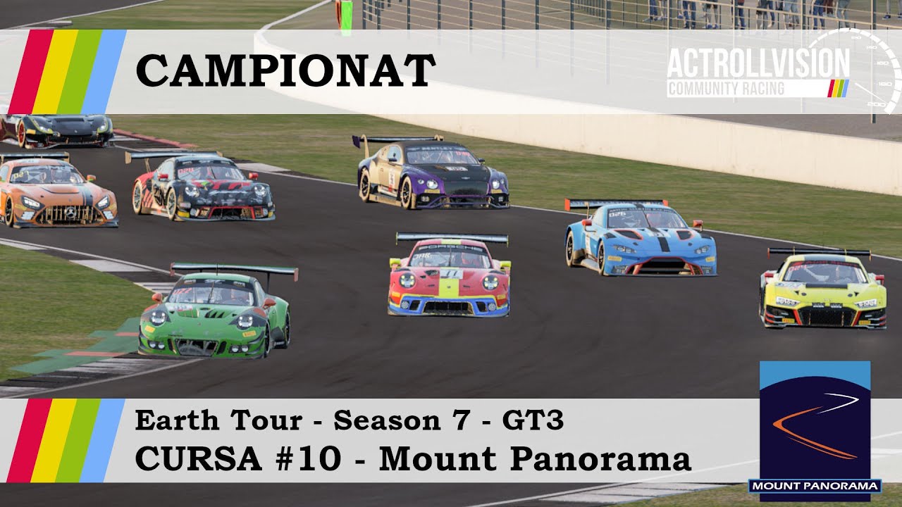 🏆 Campionat ACC GT3 EARTH TOUR - Cursa #10 MOUNT PANORAMA - ActrollVision Community Racing de A tot Drap Simulador