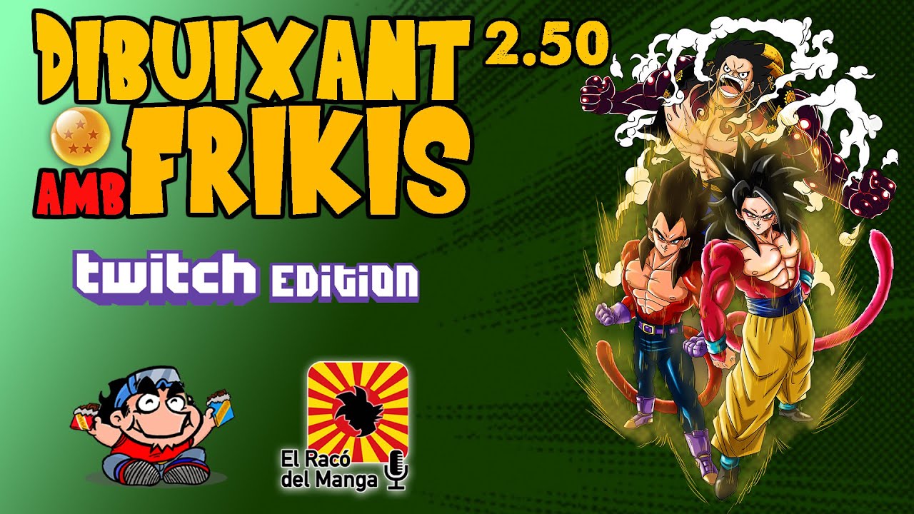 DIBUIXEM AMB FRIKIS 2.50 - Goku, Vegeta i Luffy - Convidats Dac i Racó del Manga de Magori Art