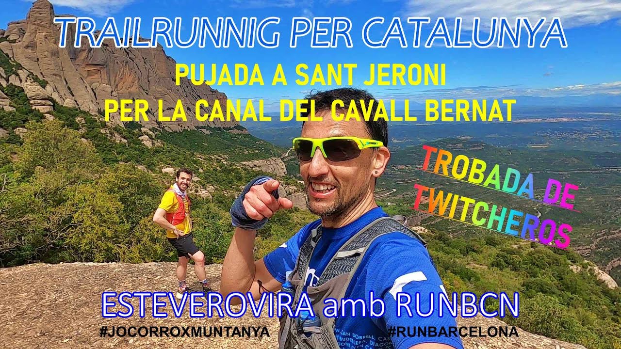 Trail Montserrat Sant Jeroni per la Canal Cavall Bernat amb Jordi Saragossa/Esteve Rovira amb RunBcn de Esteve Rovira