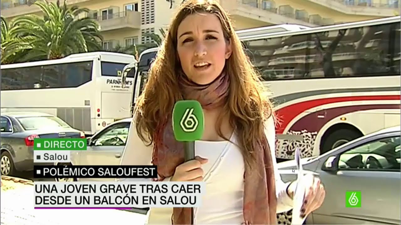 Una jove cau d'un balcó al Saloufest: Pilar Carracelas a LaSexta Noticias de Sant Bonaventura