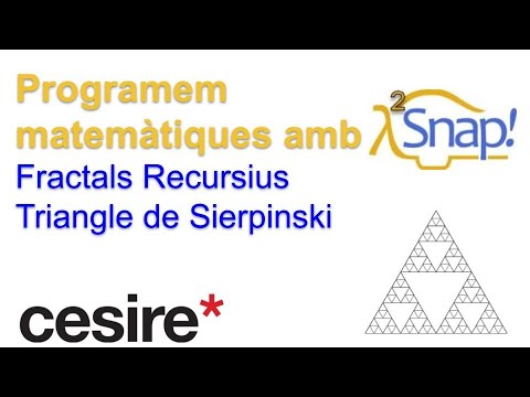 Snap! Fractals Recursiu Triangle de Sierpinski de CREAMAT1