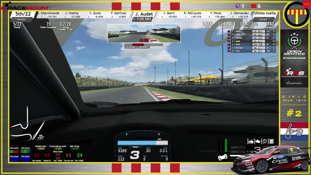 Cursa #2 - OPEN Series Honda WTCR | Zandvoort GP | RaceRoom Spain de A tot Drap Simulador