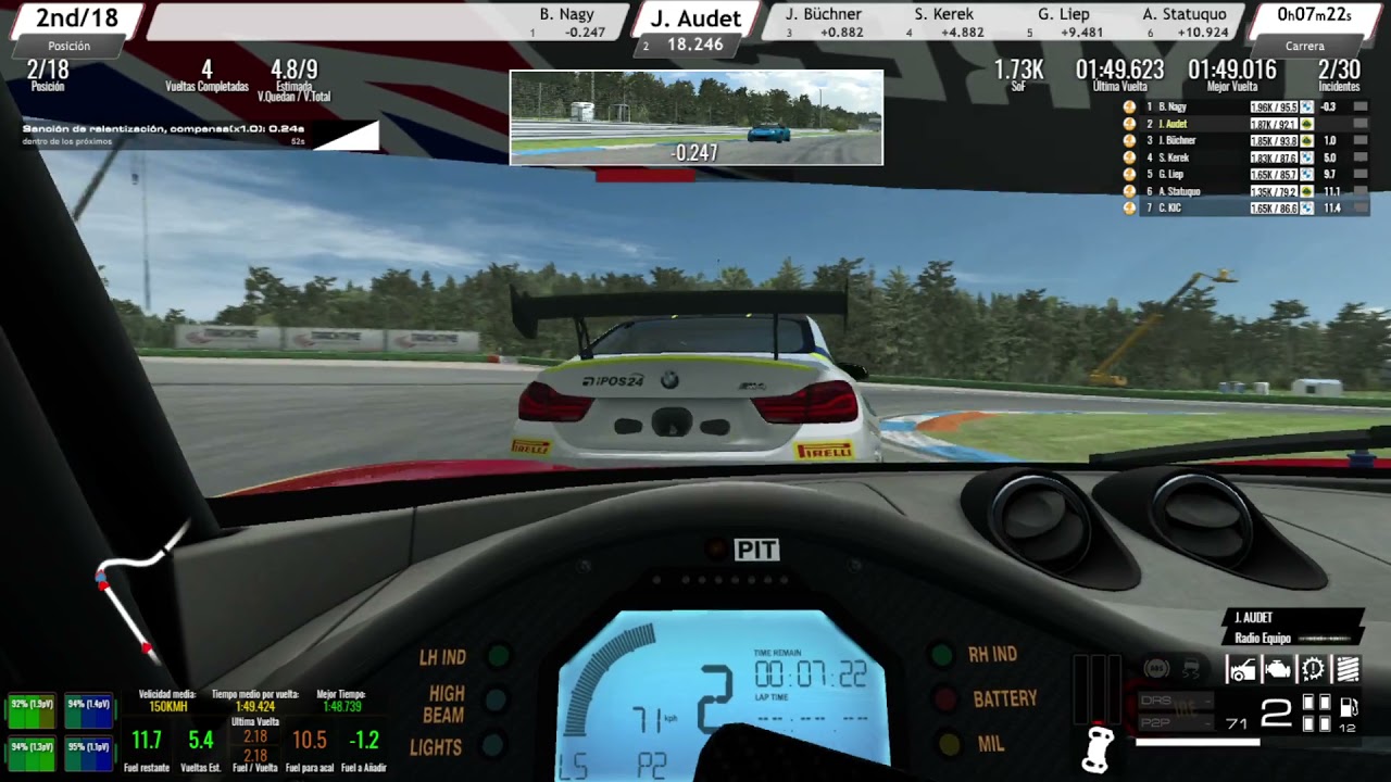 📈 RaceRoom - Ranked Cursa #162 - Circuit #HockenheimRing - LOTUS Evora GTR4 de A tot Drap Simulador