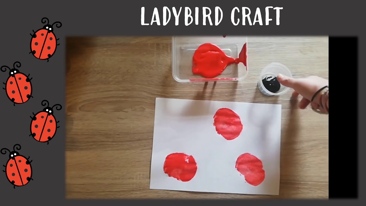Col·legi CIDE: ladybird craft (fem marietes amb patates) de Col·legi CIDE