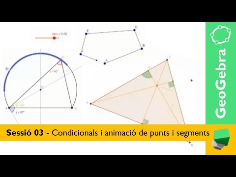 Sessió 03 - 🤔 Saps com animar un punt o un segment ❔🖍️"Dibuix tècnic amb GeoGebra"✏️ de Josep Dibuix Tècnic IDC