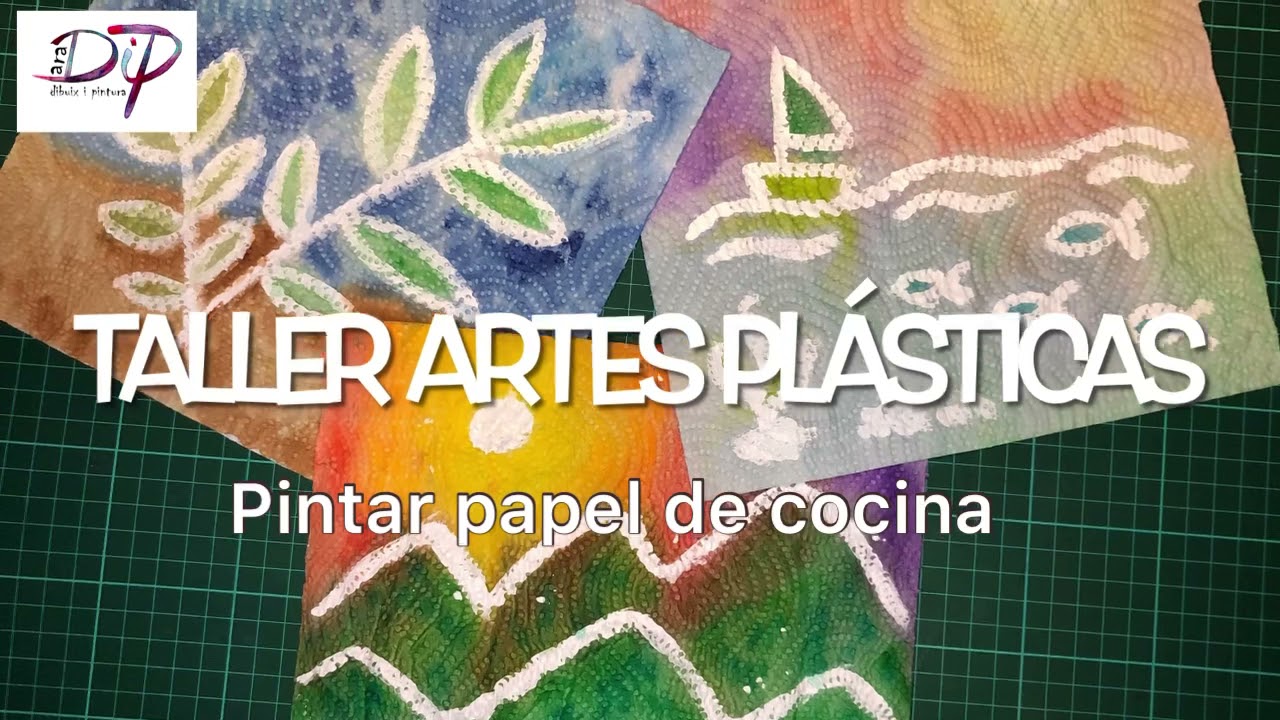 Tutorial pintar sobre papel de cocina / Tutorial painting on kitchen paper de AraDiP dibuix i pintura