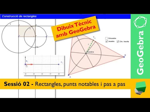 Sessió 02 - Rectangles i punts notables per passos - 📐"Dibuix tècnic amb Geogebra"✏️ de Josep Dibuix Tècnic IDC