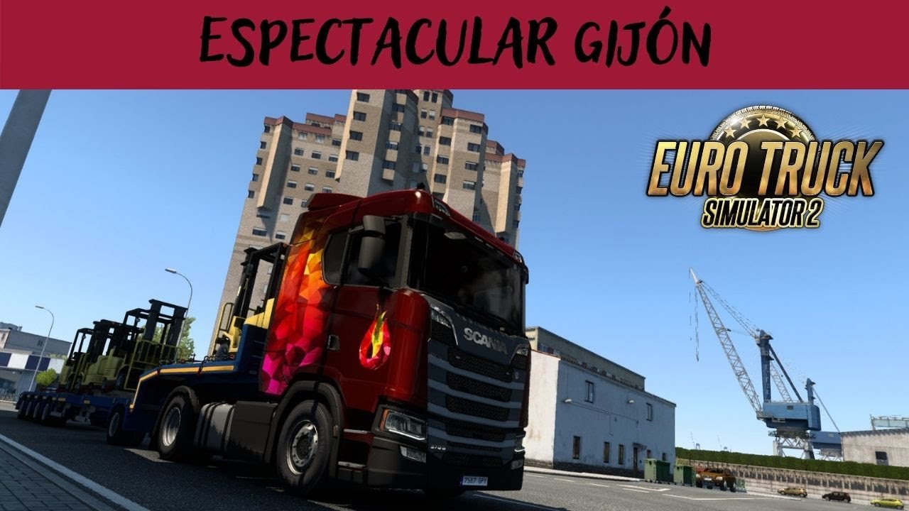 ESPECTACULAR Gijón! // IBERIA DLC Euro Truck Simulator 2 de Alvamoll7
