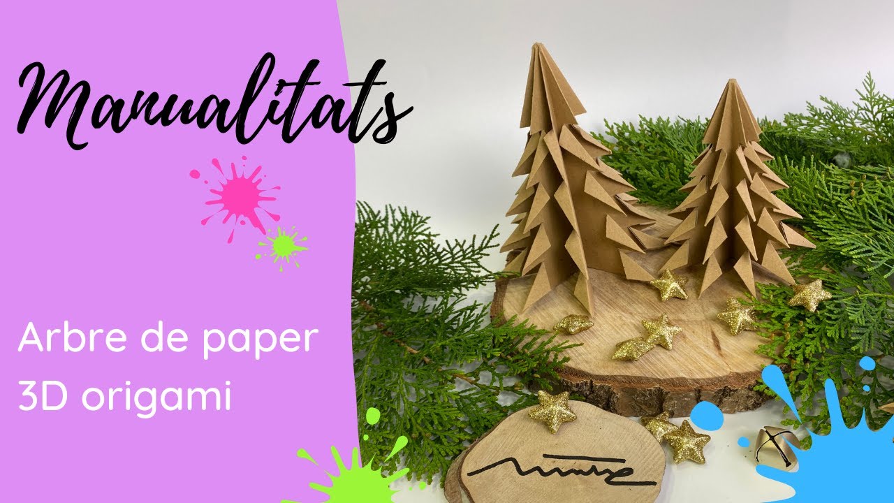 MANUALITATS Arbre de nadal 3D origami de Montse Matges, TOT HO FAREM!