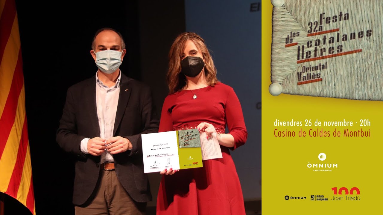 Soc la guanyadora del Premi de Novel·la de la 32a Festa Lletres Catalanes Òmnium Vallès Oriental! de TeresaSaborit