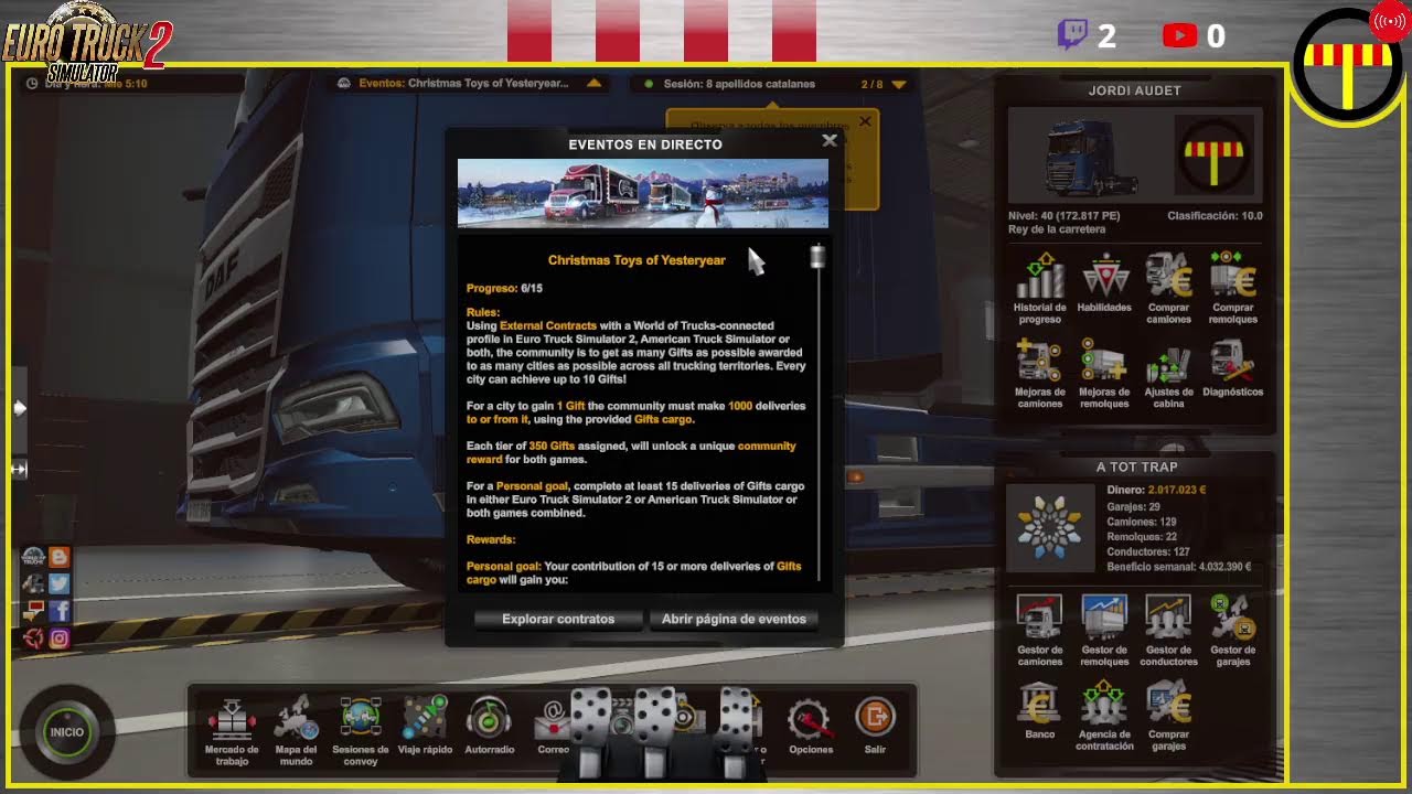 Entrega regals de Nadal | World of Trucks | ETS2 de A tot Drap Simulador