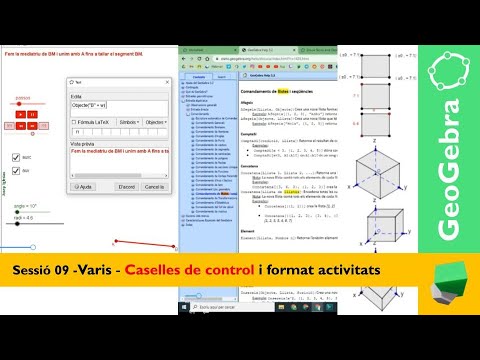 Sessió 09 - Explicació caselles de control i format activitats de Josep Dibuix Tècnic IDC