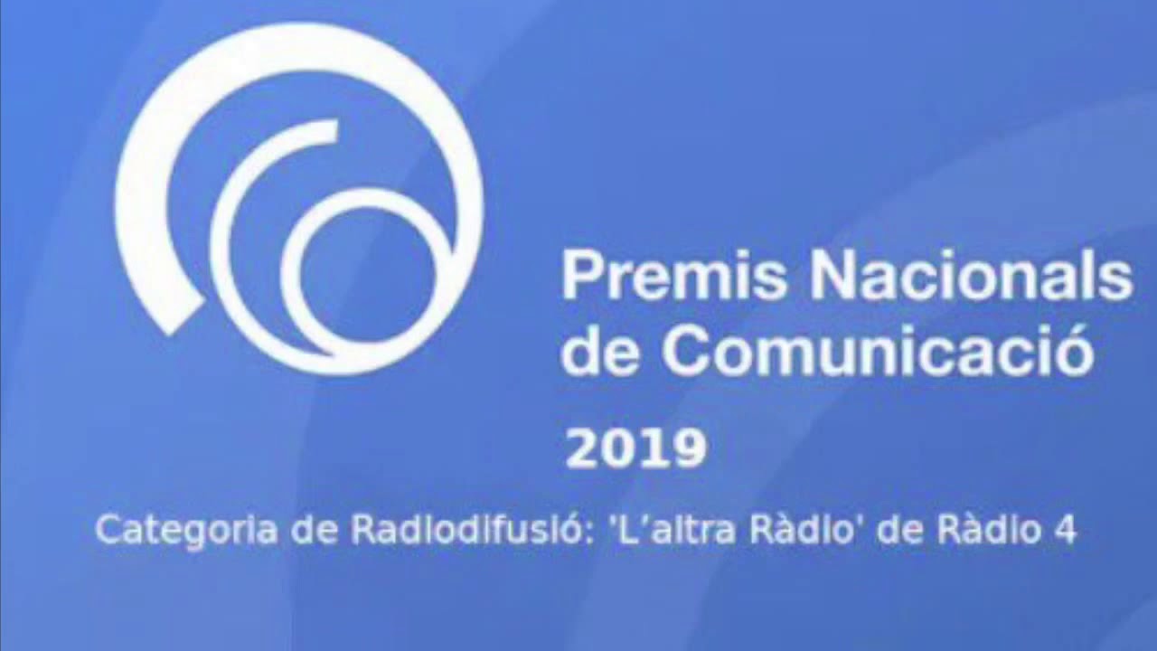 Cinto Niqui amb L’altra Ràdio Premi Nacional de Comunicació 2019 de EA3HSL Jordi