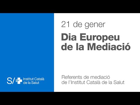 21 de gener, Dia Europeu de la Mediació. Referents de mediació de l'Institut Català de la Salut. de icscat