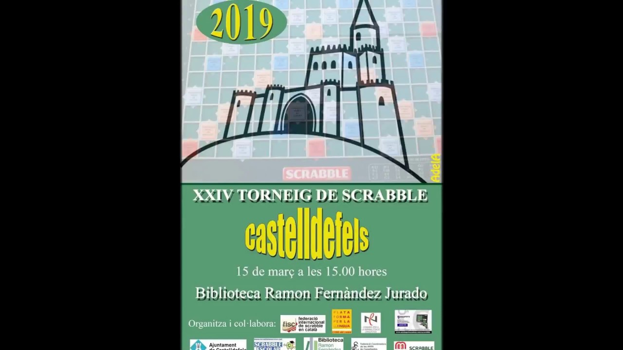 Castelldefels XXIV Campionat de Scrabble escolar en Català 2019 de Scrabbleescolar