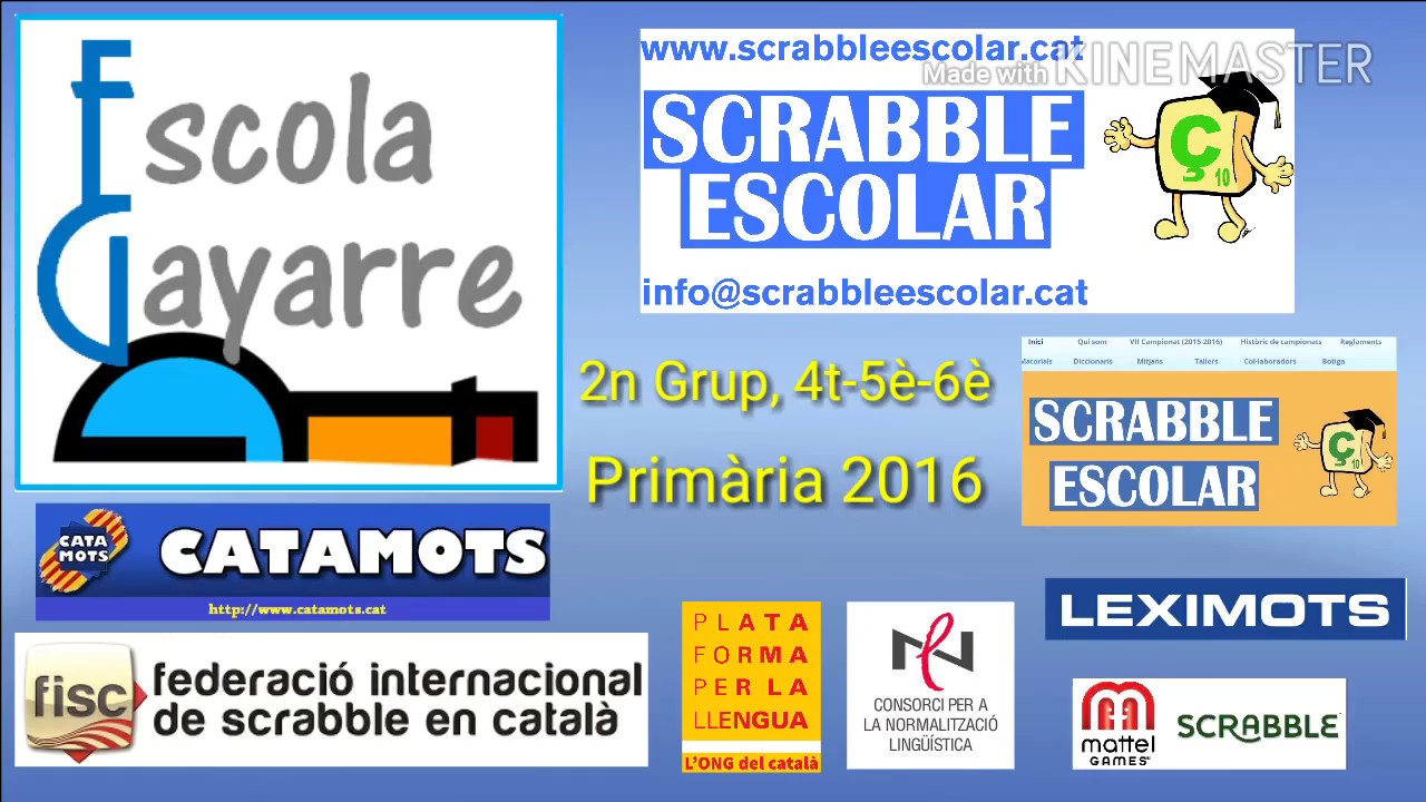 Barcelona, Escola Gayarre, 2n grup, 4t-5è-6è de Primària, 2016-2017 de Scrabbleescolar