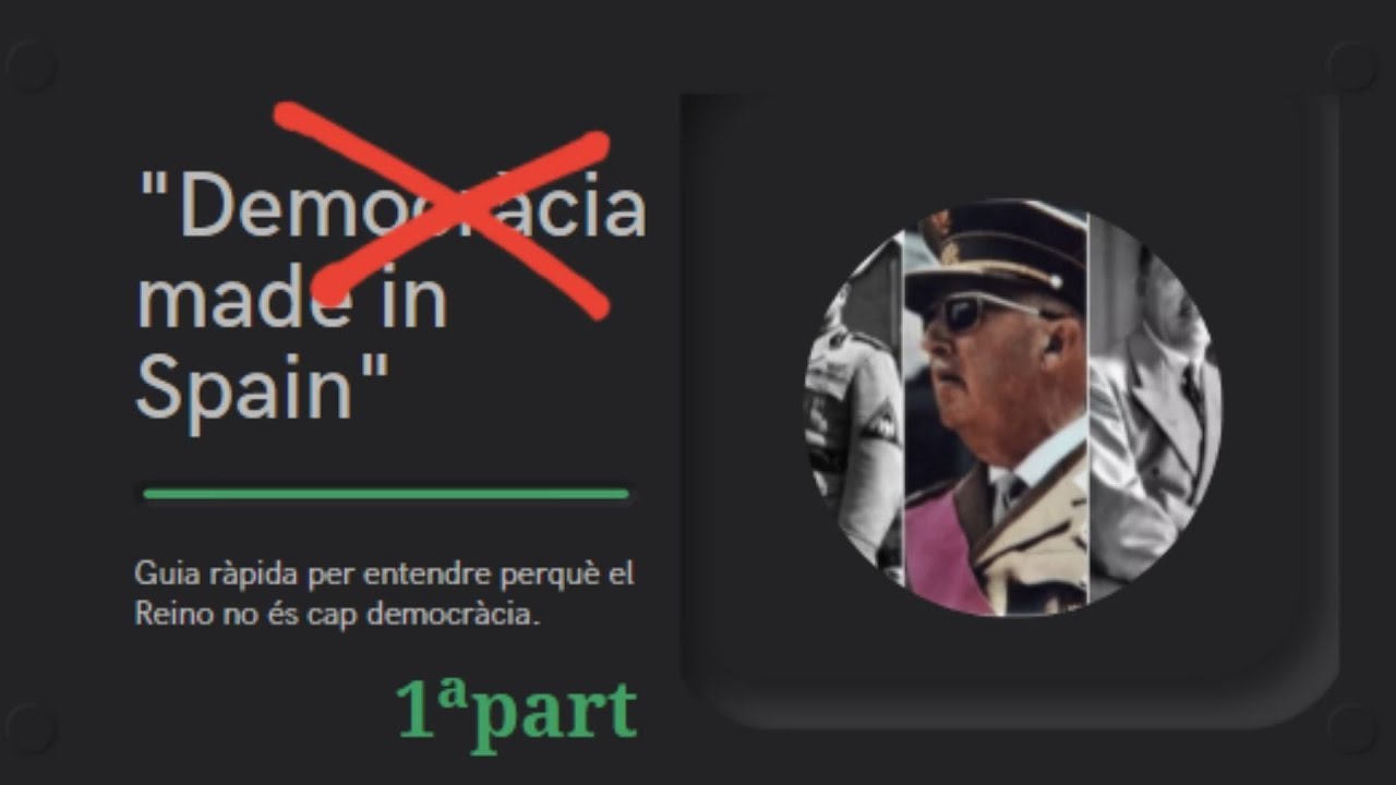 Anunci Part 1 Democracia Made in Spain de Patriota Català TV