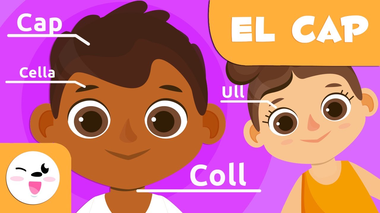 Les parts del cos - El cap - Vocabulari per a nens en català de Smile and Learn - Català
