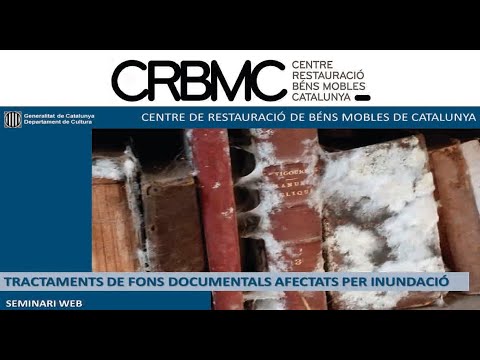 Tractament de fons documentals afectats per inundació de patrimonigencat