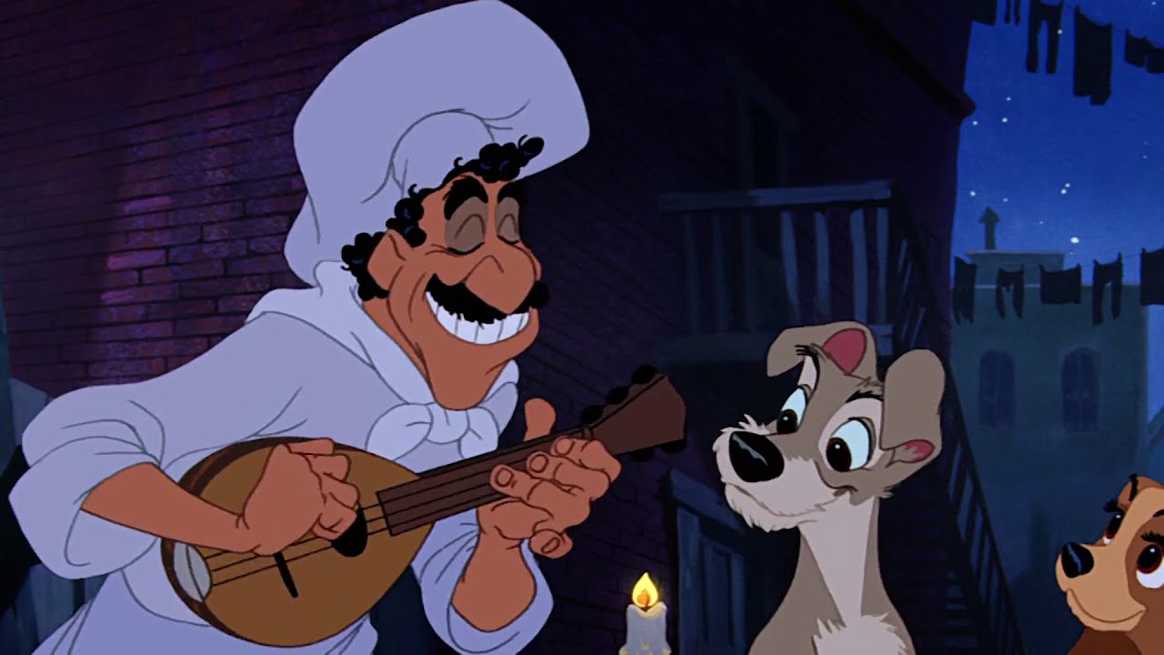 'Bella notte' de 'La dama i el rodamón' ('Festival Walt Disney', TV3, 1986) de Doblatge en català