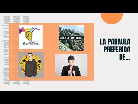 Paraules en valencià amb Pepa Cases, Llet i Vi, Daniel i Disseny d'idees de Aprén valencià en línia