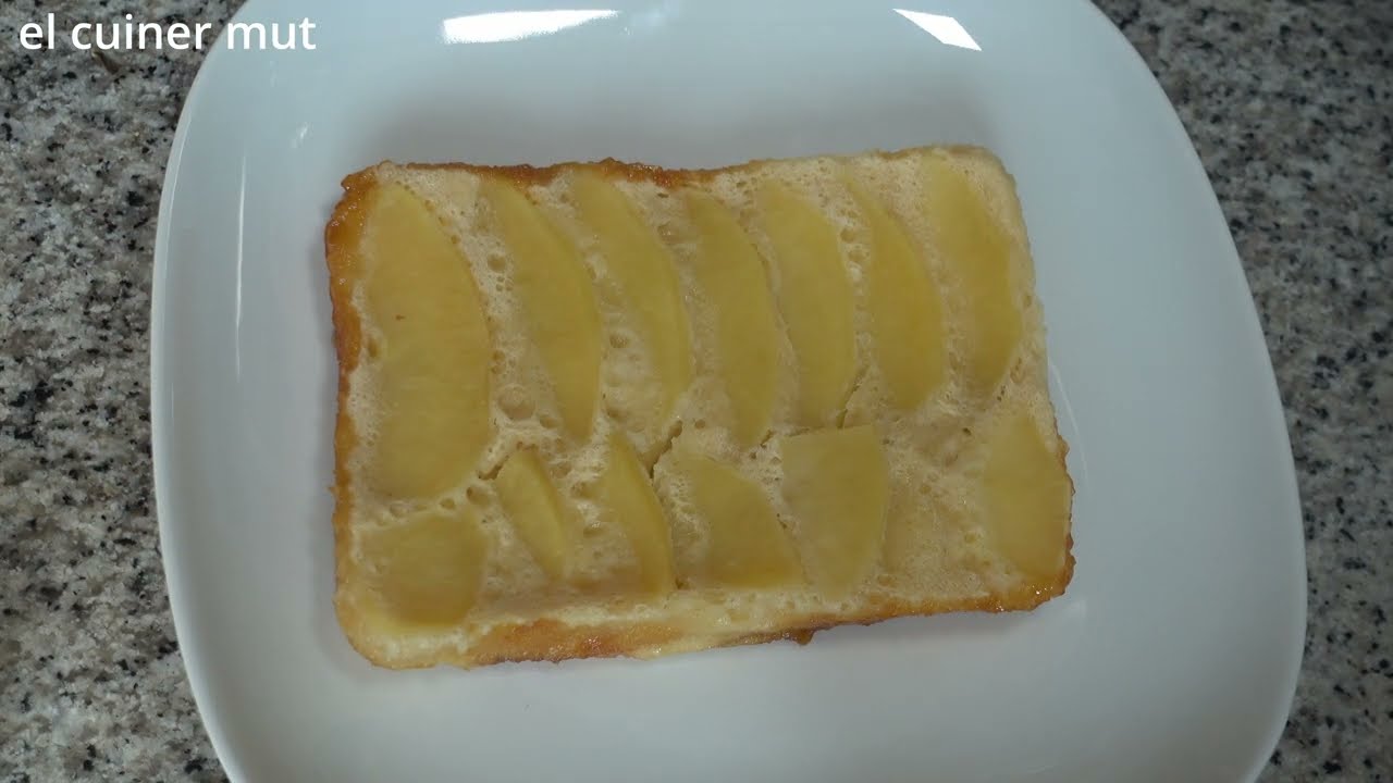 Petit pastis de poma al forn de microones de El cuiner mut