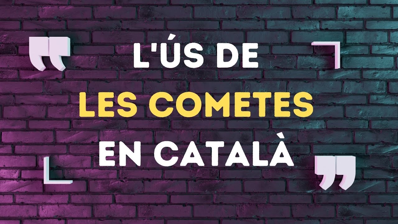 ⏩ L’ús de les COMETES en català | Explicació i EXEMPLES de Parlem d'escriure en català