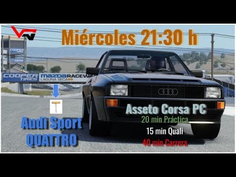 🚗 Assetto Corsa | Audi Quattro VRG - Laguna Seca de A tot Drap Simulador