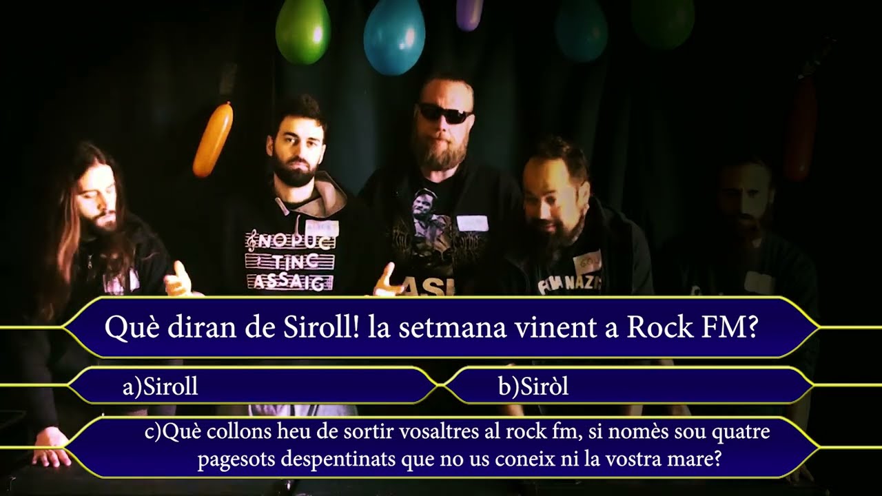 Resultats Sorteig Rock FM! de Siroll!