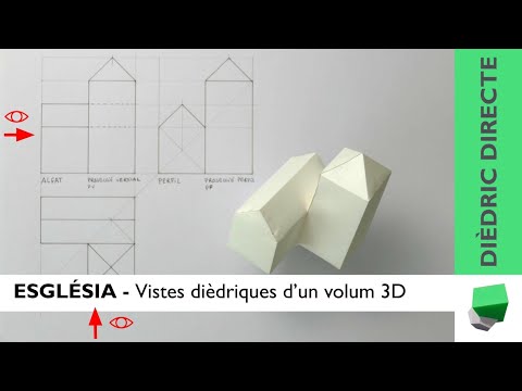 💒 ESGLÉSIA I - 🤔 Vistes dièdriques d'un volum 3D 😍 - Dièdric de Josep Dibuix Tècnic IDC