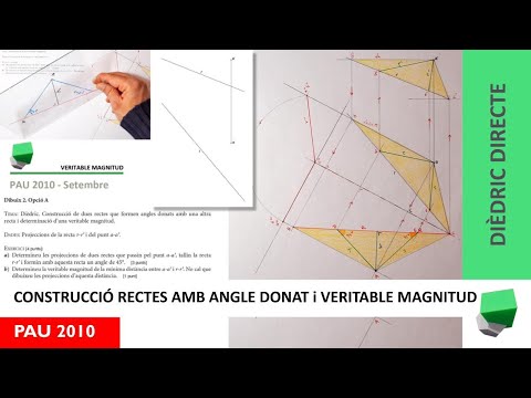 🤔📢 Saps com definir un angle entre un punt i una recta 🤩 en dièdric directe? de Josep Dibuix Tècnic IDC