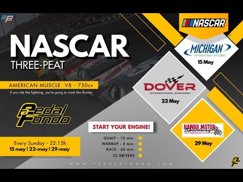 Three-peat NASCAR | Michigan | PedalAFondo de A tot Drap Simulador