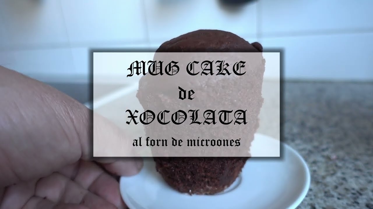 Mug cake xocolata al microones amb el Cuiner Mut de El cuiner mut