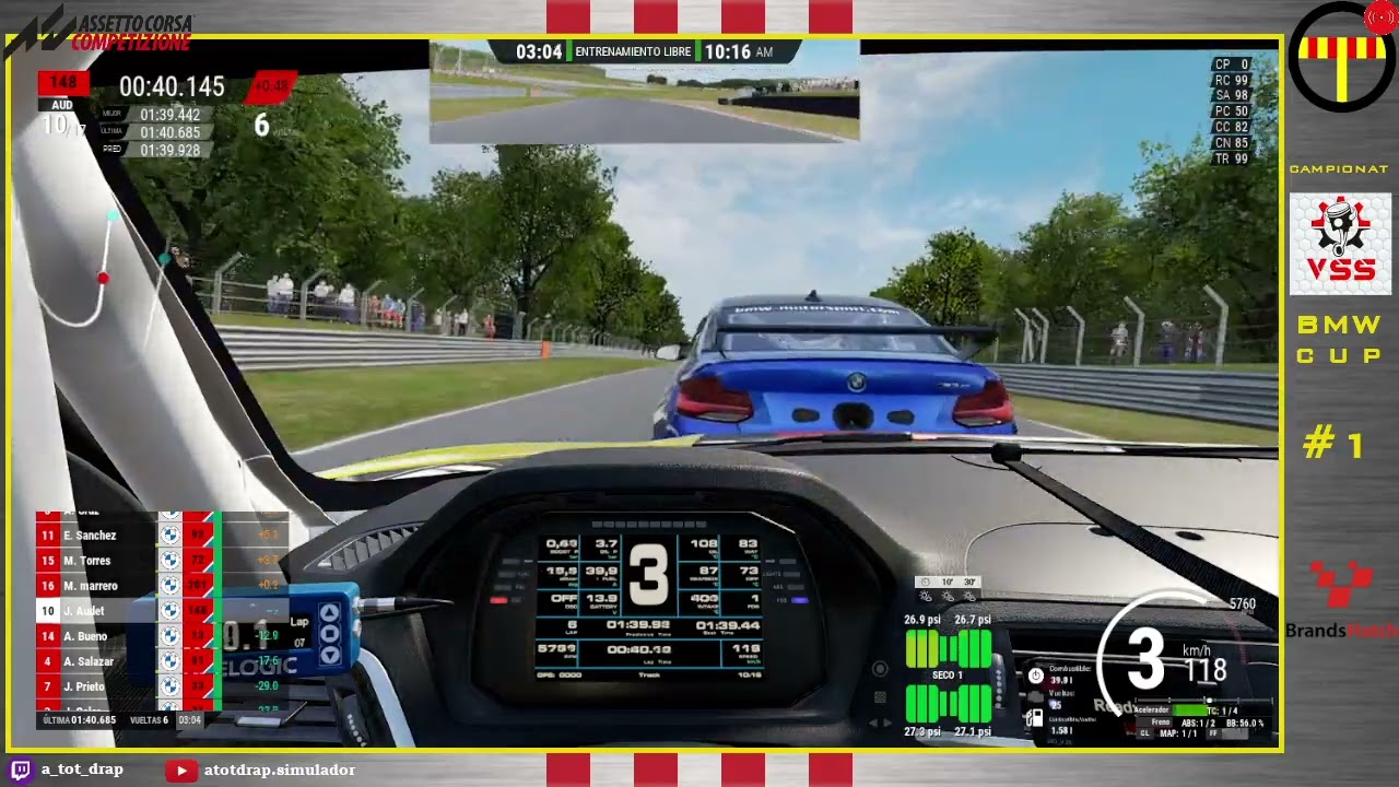 BMW M2 Cup | Brands Hatch | Virtual Sim Sport de A tot Drap Simulador