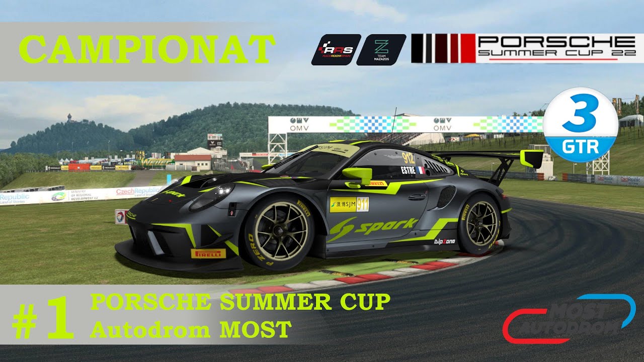Porsche Summer CUP - Split B | Autódromo MOST | RRS & Team MAZAZOS de A tot Drap Simulador