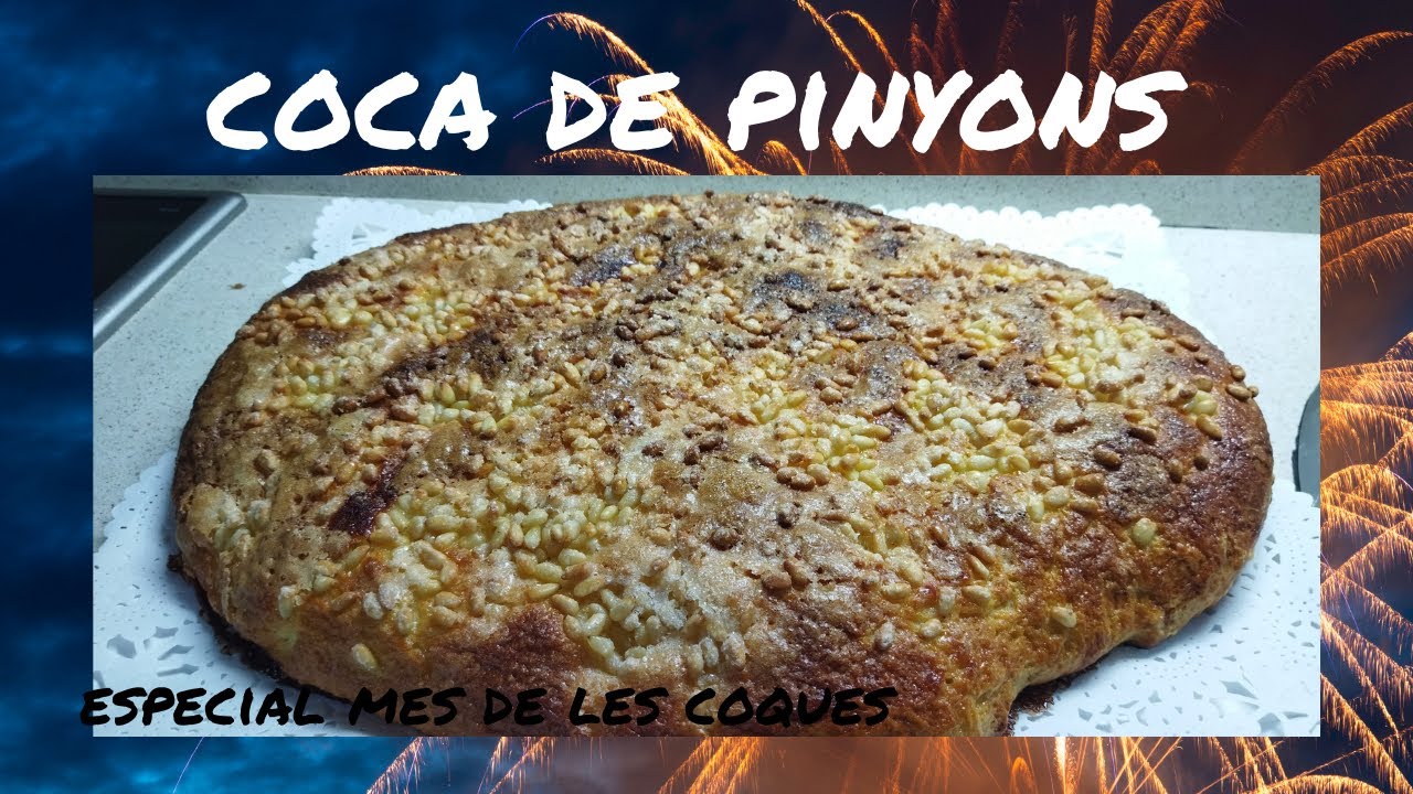 COCA de PINYONS fàcil - ingredients recepta típica - coques sant Joan - dolços típics catalans de Dolça Terra