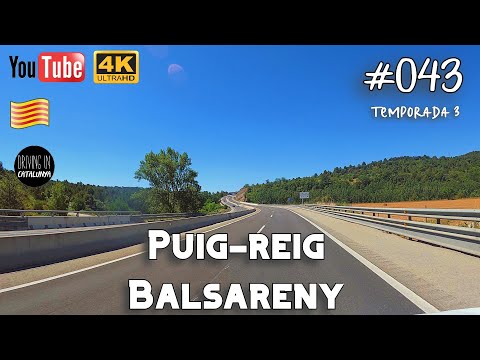 Puig-reig - Balsareny (#043) [4K] #scenicdrive #bages #berguedà #catalunya de Driving in Catalunya