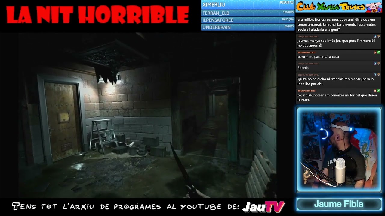 😱La nit horrible GAMEPLAY🧟RESIDENT EVIL 7 en VR Part 4 + Not a hero i altres!!! de JauTV