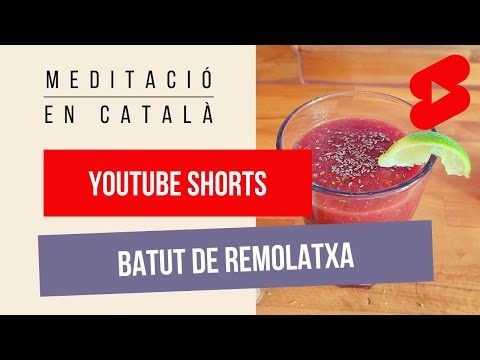 Batut (smoothie) vermell de remolatxa, poma, llima i gingebre (#shorts) de Energia positiva en català