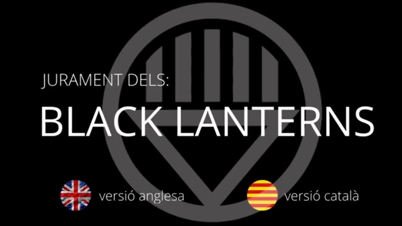 Jurament dels Black Lantern #Blacklanternoath #oath #lanterncorps de Dannides