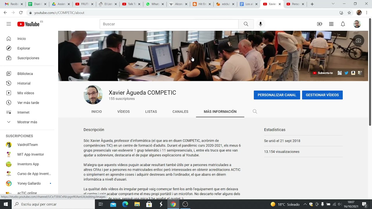 Com personalitzar el teu canal de Youtube de Xavier Àgueda COMPETIC