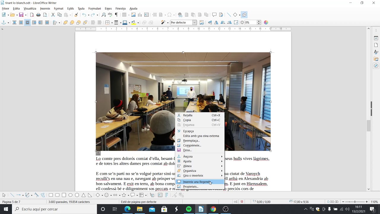 Com posar peus de foto amb LibreOffice Writer de Xavier Àgueda COMPETIC