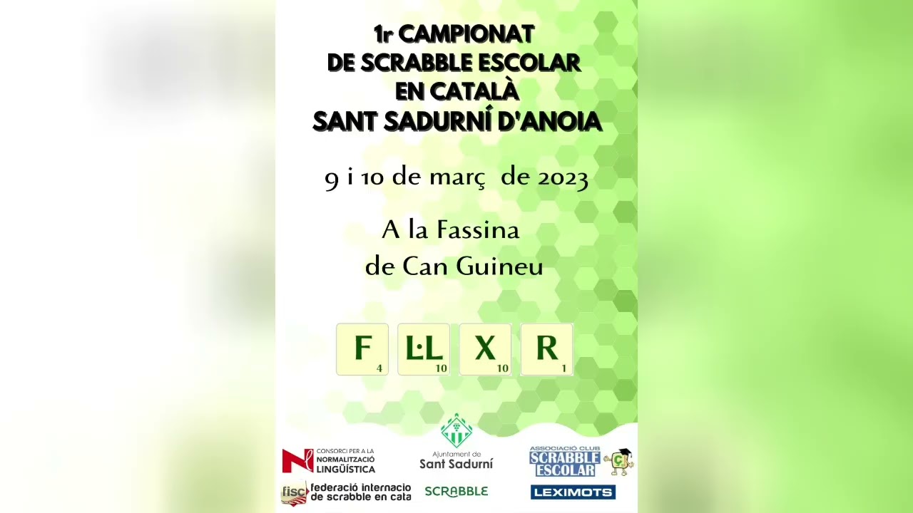 Sant Sadurni Escola Sant Josep 3r-4t d'ESO 2022-2023 de Scrabbleescolar